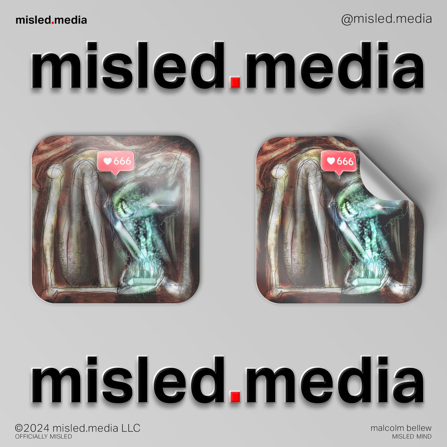 Social Bleedia Sticker