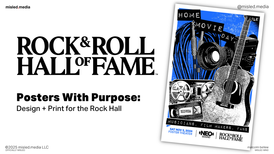 Posters with Purpose: Design + Print for the Rock Hall